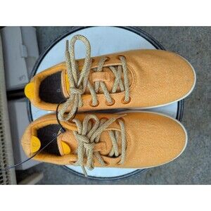 NWOT Allbirds Yellow Orange Korean Merino Wool  Sneakers Orange Sz 7